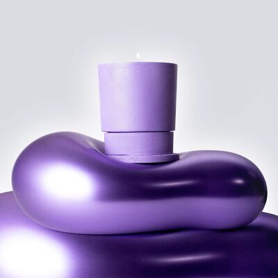 Bougie végétale parfumée "Purple Haze" - Figue & Vetiver, 185g.