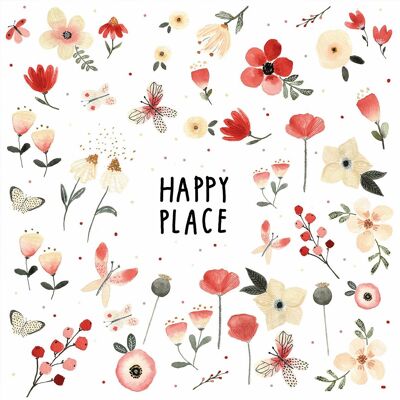 Happy Place Napkin 33x33