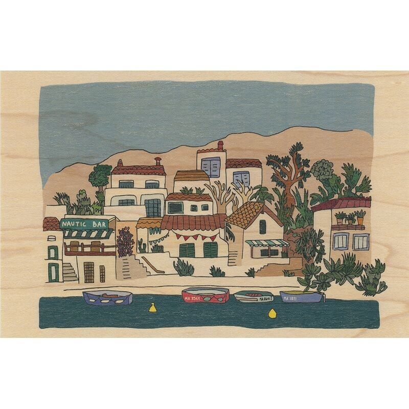 Cartolina in legno - Morgiou sud