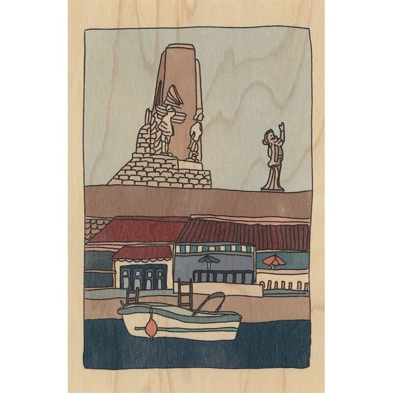 Cartolina in legno - valle sud