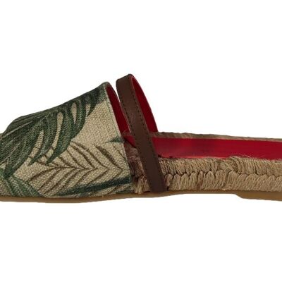 Leto Bio Linen Leaves Sandal