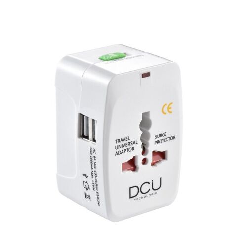 Adaptador de viaje universal + 2 USB