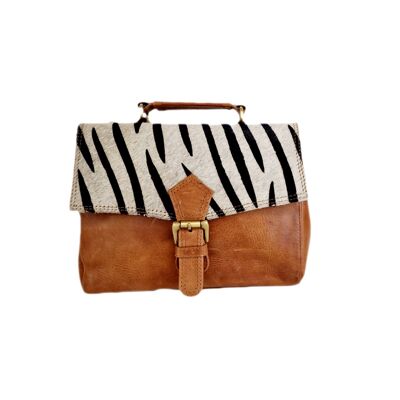 Women's Handbag in Recycled Leather - Original, Chic, Ethical - Sustainable Fashion LOUPIA