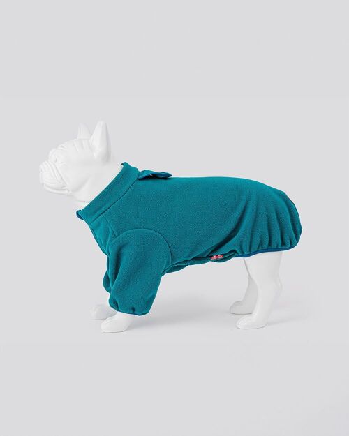Outdoor Fleece Dog Jacket - Teal Green