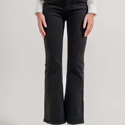 Flared jeans in black