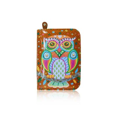 Folk Art Owl Purse Short