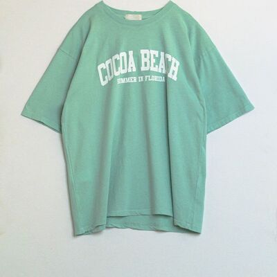 camiseta verde cocoa beach florida