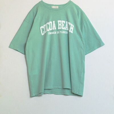 tee shirt vert cacao beach floride