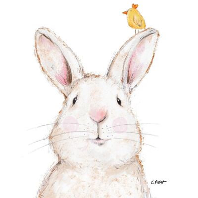 Rabbit & Friend Napkin 33x33