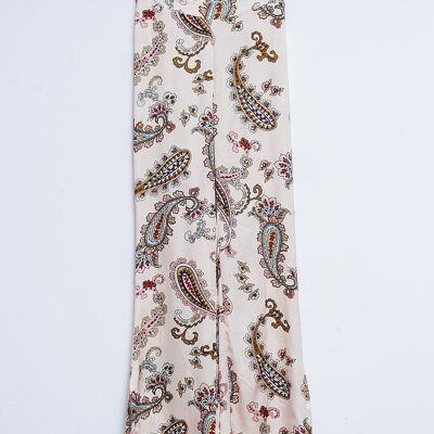 Pantalones anchos de cachemira floral