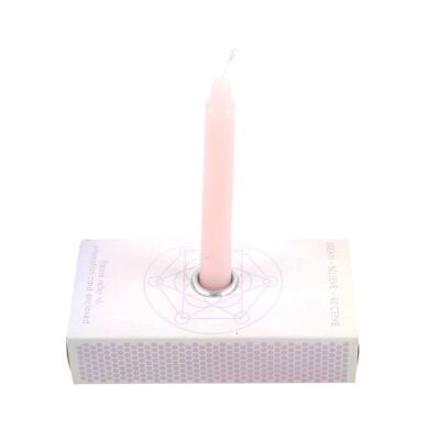 3 velas de hechizo de manifestación en una caja