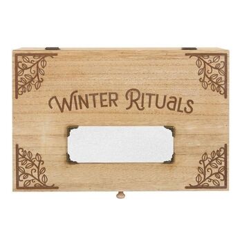 Coffret Rituels d'Hiver en Bois 30 cm 3