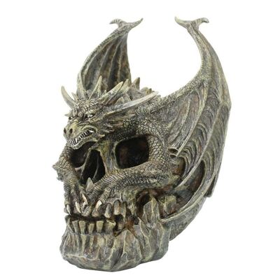 7.Ornement de crâne de dragon Draco de 5 pouces par Spiral Direct