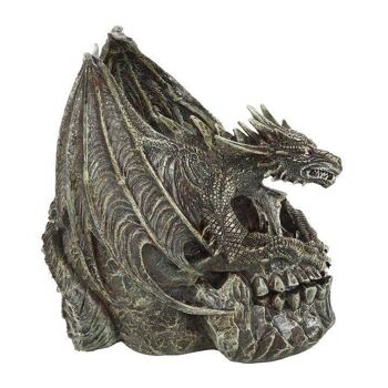 7.Ornement de crâne de dragon Draco de 5 pouces par Spiral Direct 2
