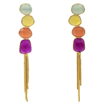 Multicolored Geniqui earrings