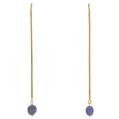 Perseus blue tanzanite earrings