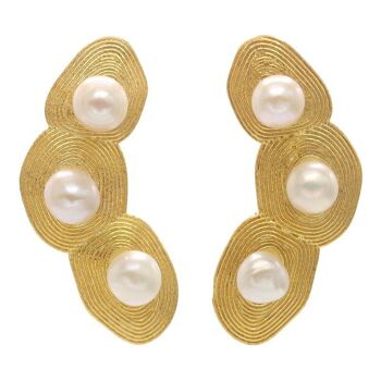 Boucles d'oreilles perles Serifos 1