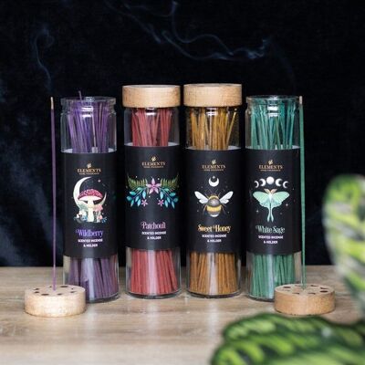 Set of 20 Dark Forest Incense Sticks in Display