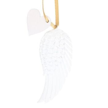 Ensemble de 24 décorations suspendues en forme d'ailes d'ange exposées 6