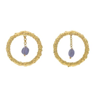 Ovidio Deluxe-Ohrringe aus blauem Tansanit