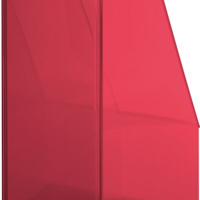 Stehsammler "the tower" DIN A4-C4 - rot transparent