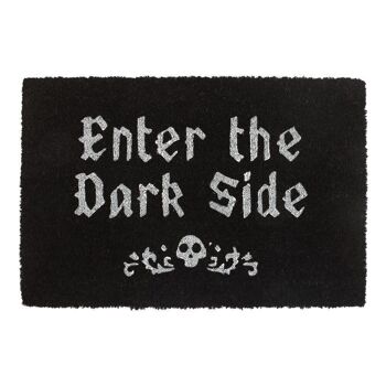 Noir Enter The Dark Side Paillasson en fibre de coco 2