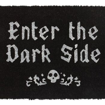 Noir Enter The Dark Side Paillasson en fibre de coco 3