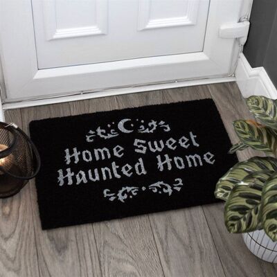 Black Home Sweet Haunted Home Fußmatte