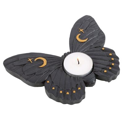 Portacandele Tealight Falena Nera