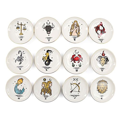 10cm Porcelain Zodiac Trinket Dish