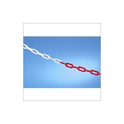 White & red chain per 25 meters