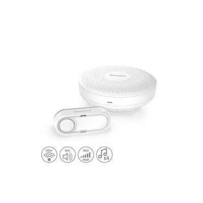 Campanello mobile wireless rotondo Honeywell, 150 m, 4 melodie