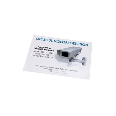 Video surveillance standard sticker x2