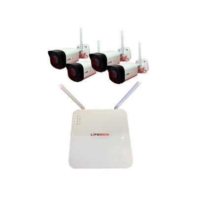 Wifi video surveillance kit 4 cameras, 2t hard drive