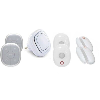 Kit alarme maison sans fil connecté 3 en 1 -  détection présence et ouverture xl - lifebox smart