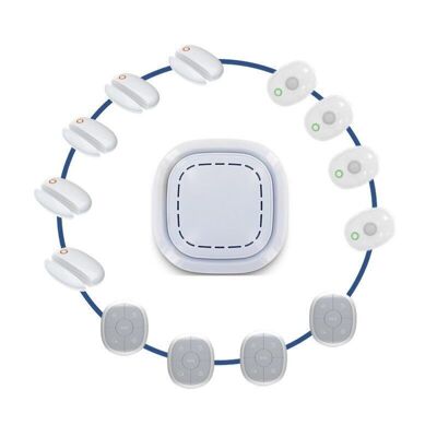 Kit de alarma para el hogar inalámbrico conectado 3 en 1 - detección de presencia y apertura xxl - lifebox smart