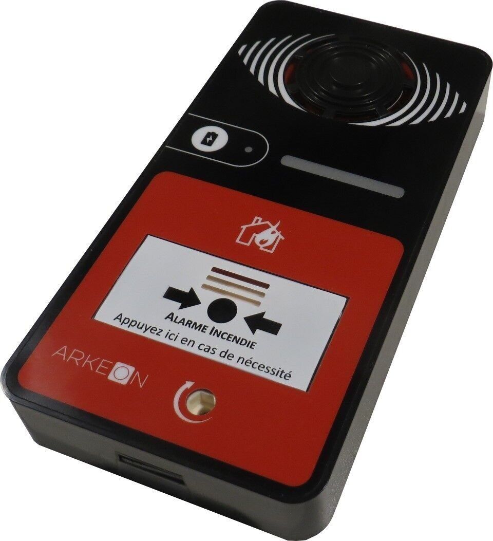 Allarme a batteria tipo 4, durata batteria 5 anni, colore nero - Arkeon