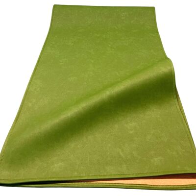 Dust Fb.429 green - Handmade placemat / table runner