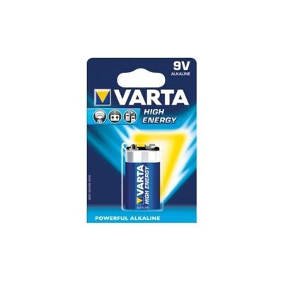 Varta battery 9v, 6f22 high energy x2