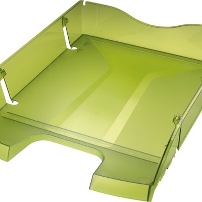 PET-Briefablage "the green deck" DIN A4-C4 - grün transparent