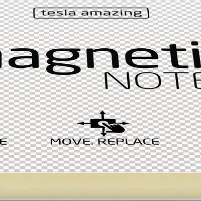 Haftnotizen "the magnetic note" 100 x 70 - transparent