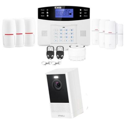 Wireless alarm for apartment with doubt removal lifebox evolution connected kit 3