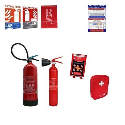 Fast food fire extinguisher kit