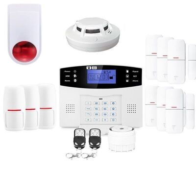 Alarma gsm inalámbrica con sirena para hogar kit-6