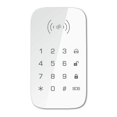 Keypad for wireless home alarm