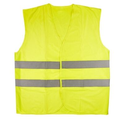 Chaleco reflectante amarillo - Chaleco de seguridad aprobado por la norma CE