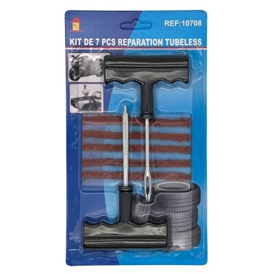 Puncture repair kit for car and motorcycle tires