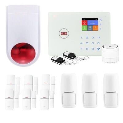 Allarme domestico connesso wireless wifi e gsm amazon - lifebox - kit6