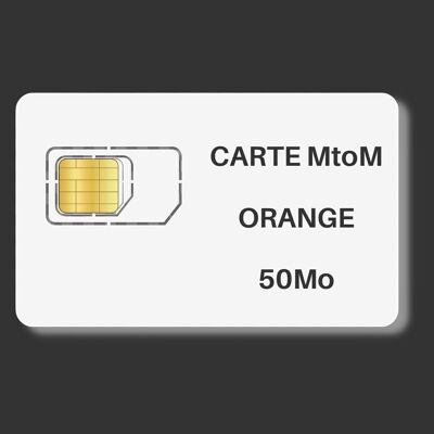 Scheda M2M arancione da 50 MB