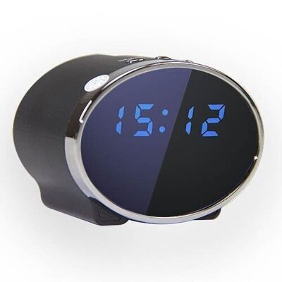 Discreet wifi ip camera mini hd spy alarm clock